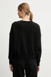 Женский укороченный свитшот DKNY на флисе 1159863117 (Черный S)