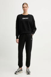 Женский укороченный свитшот DKNY на флисе 1159863117 (Черный S)