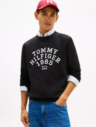 Мужской свитшот Tommy Hilfiger на флисе 1159863150 (Черный M)