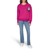 Женский свитшот Karl Lagerfeld Paris с логотипом 1159863449 (Розовый M)