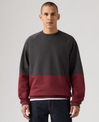 Мужской свитшот на флисе Levi's 1159863453 (Красный/Серый M)