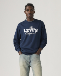 Свитшот с принтом Levi's на флисе 1159864024 (Синий M)