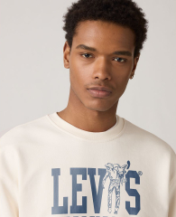 Свитшот с принтом Levi's на флисе 1159864618 (Молочный M)