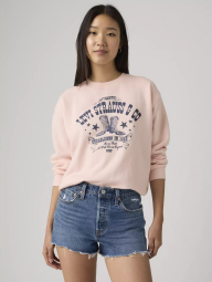 Світшот жіночий Levi's на флісі 1159865459 (Рожевий S)