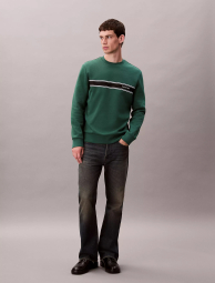 Мужской свитшот Calvin Klein с логотипом на флисе 1159865604 (Зеленый XXL)