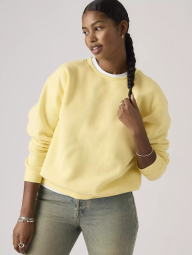 Свитшот женский Levi's на флисе 1159867640 (Желтый S)