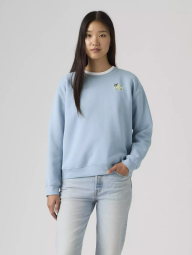 Свитшот женский Levi's на флисе 1159868652 (Голубой XL)
