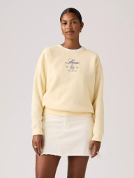 Свитшот женский Levi's на флисе 1159869304 (Молочный L)
