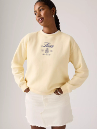 Свитшот женский Levi's на флисе 1159869304 (Молочный L)