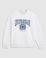 Свитшот Levi's на флисе 1159882434 (Белый/Серый XL)