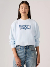 Свитшот женский Levi's на флисе 1159959944 (Голубой M)