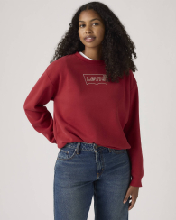 Свитшот женский Levi's логотип из страз 1159967508 (Красный S)
