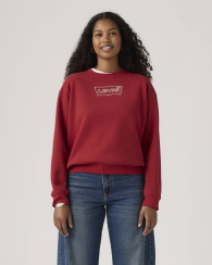 Свитшот женский Levi's логотип из страз 1159967508 (Красный S)