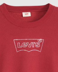 Свитшот женский Levi's логотип из страз 1159967508 (Красный S)