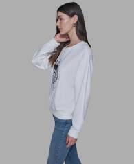 Женский свитшот Karl Lagerfeld Paris 1160134584 (Белый XL)