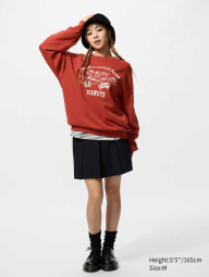 Свитшот UNIQLO с принтом Peanuts 1160358734 (Красный XL)