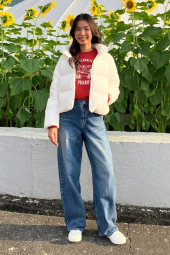 Свитшот UNIQLO с принтом Peanuts 1160358734 (Красный XL)