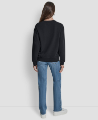 Жіночий світшот DKNY з декором 1160458921 (Чорний XS)