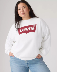 Свитшот женский Levi's с логотипом 1160739250 (Белый 2X)