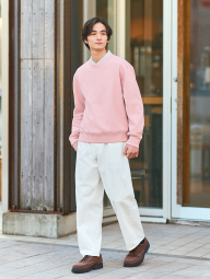 Мужской свитшот UNIQLO 1160845829 (Розовый L)