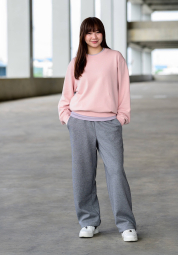 Мужской свитшот UNIQLO 1160845829 (Розовый L)