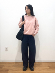 Мужской свитшот UNIQLO 1160845829 (Розовый L)