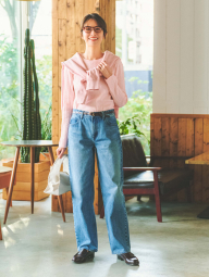 Мужской свитшот UNIQLO 1160845829 (Розовый L)