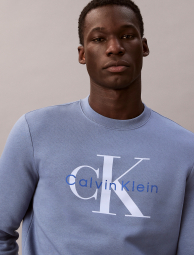 Мужской свитшот Calvin Klein с логотипом 1161402690 (Голубой XL)