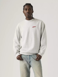 Свитшот на флисе Levi's с принтом 1161577965 (Серый XL)