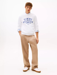 Мужской свитшот Tommy Hilfiger на флисе 1161710442 (Белый L)