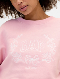 Свитшот женский на флисе GAP с логотипом 1161776605 (Розовый XXL)