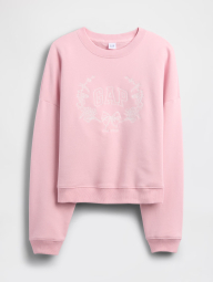 Свитшот женский на флисе GAP с логотипом 1161776605 (Розовый XXL)