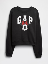 Женский свитшот Disney Minnie Mouse GAP на флисе 1161864719 (Черный L)