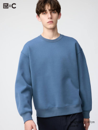 Свитшот UNIQLO с круглым вырезом 1161938414 (Синий 3XL)