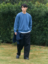 Свитшот UNIQLO с круглым вырезом 1161938414 (Синий 3XL)