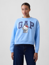 Свитшот Oversized на флисе GAP 1162032607 (Голубой S)