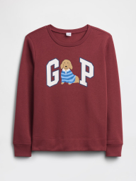Свитшот женский на флисе GAP с логотипом 1162211333 (Бордовый XL)