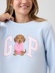 Свитшот женский на флисе GAP с логотипом 1162224013 (Голубой S)