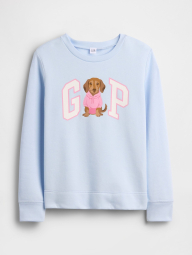 Свитшот женский на флисе GAP с логотипом 1162224013 (Голубой S)