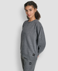 Женский свитшот DKNY на флисе 1162385965 (Серый M)