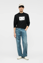 Мужской свитшот Armani Exchange 1162686488 (Черный XXL)