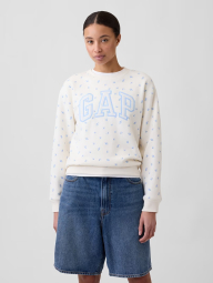 Свитшот на флисе GAP с логотипом 1162937039 (Молочный XXL)