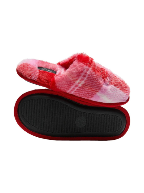 Тапочки зі штучного хутра Victoria's Secret Pink зі стразами 40-41 (9-10 US) 26 см Рожевий/Червоний 1159858710