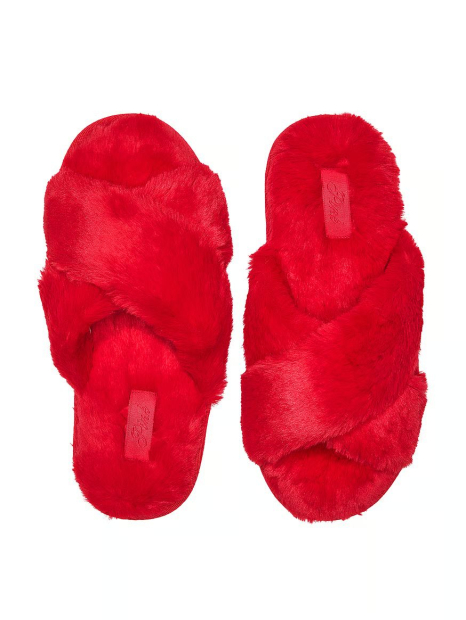 Женские тапочки Victoria's Secret Pink 36-37 (5-6 US) 24 см Красный 1159858793