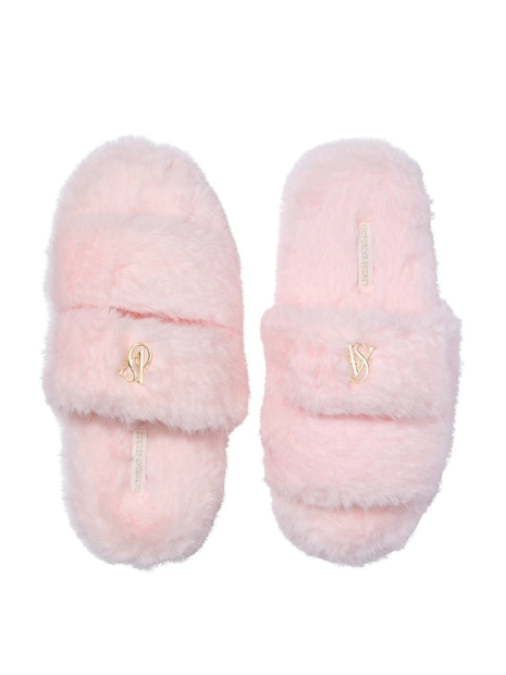 Жіночі тапочки Victoria's Secret з екомеха 38-39 (7-8 US) 26 см Рожевий 1159863364
