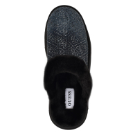 Женские тапочки на меху Guess со стразами 41 (10 US) 27,5 см Черный/Синий 1159846607