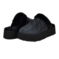 Женские тапочки на меху Guess со стразами 41 (10 US) 27,5 см Черный/Синий 1159846607