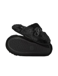 Женские тапочки из экомеха Victoria's Secret Pink с логотипом из страз 38-39 (7-8 US) 25 см Черный 1159846770