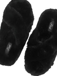 Женские тапочки Victoria's Secret Pink 38-39 (7-8 US) 25 см Черный 1159847814