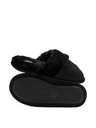 Тапочки из искусственного меха Victoria's Secret Pink 36-37 (5-6 US) 24 см Черный 1159860715